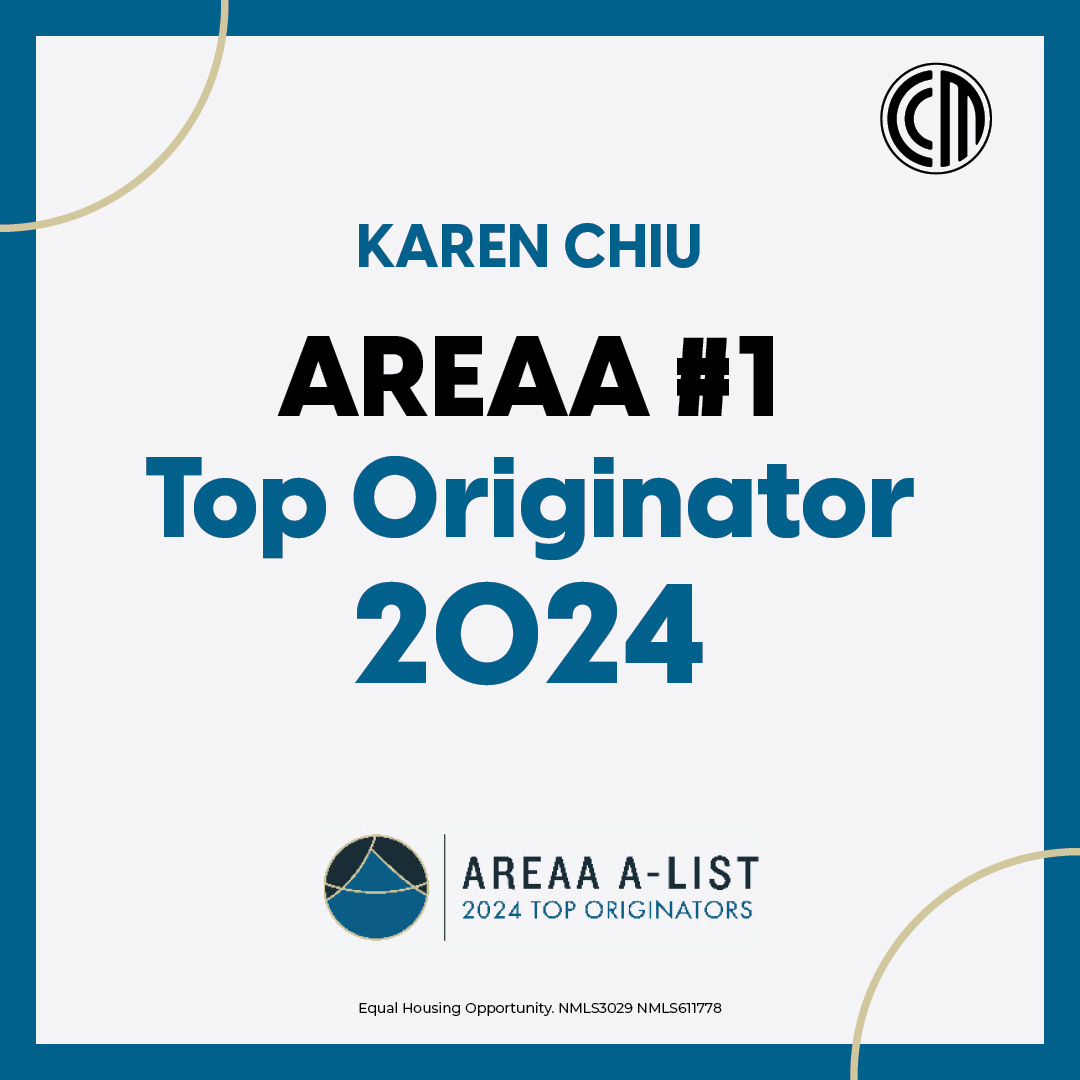 Karen Chiu is awarded AREAA's top originator for 2024.